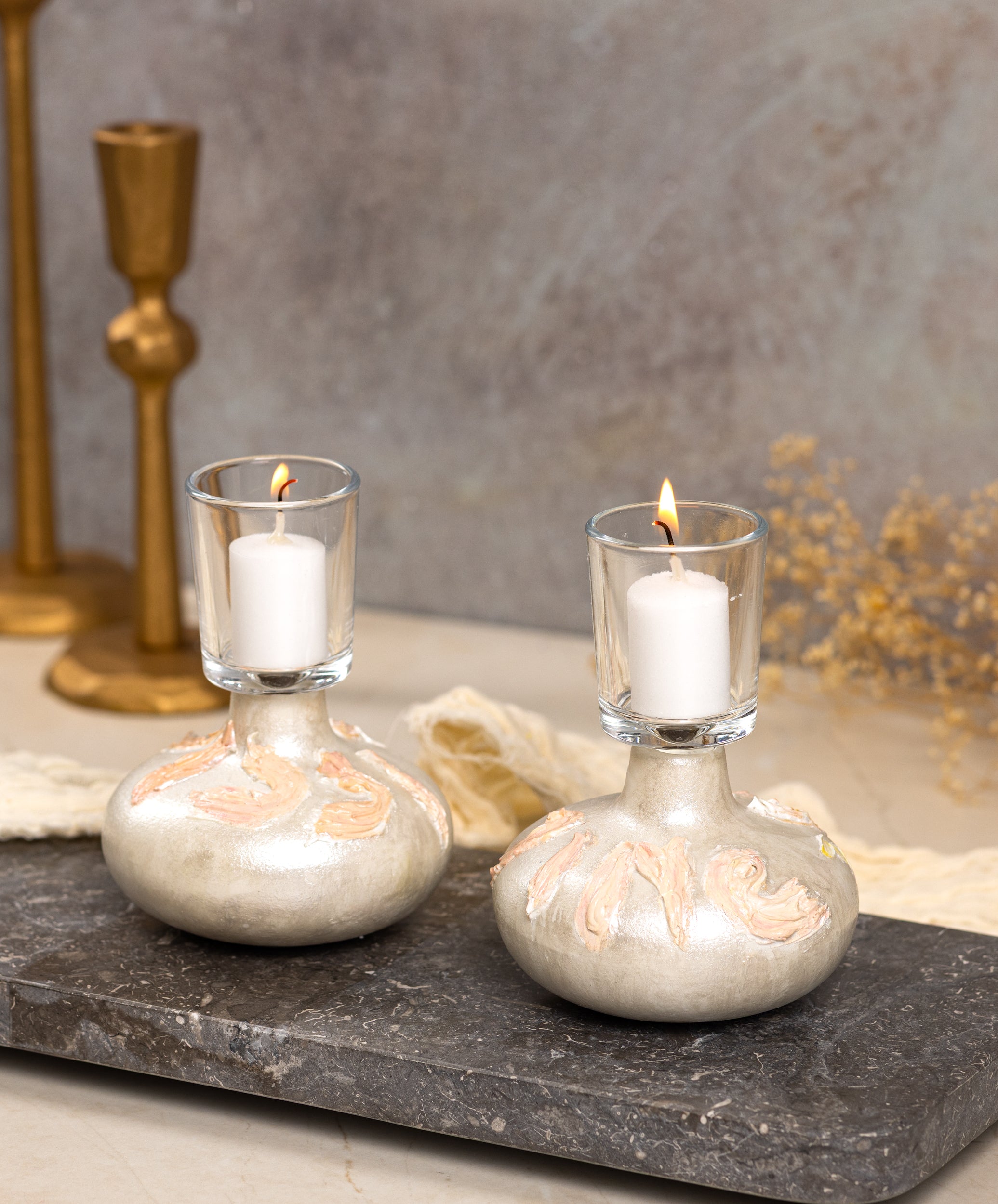 Inscribed Lights, Set of 2