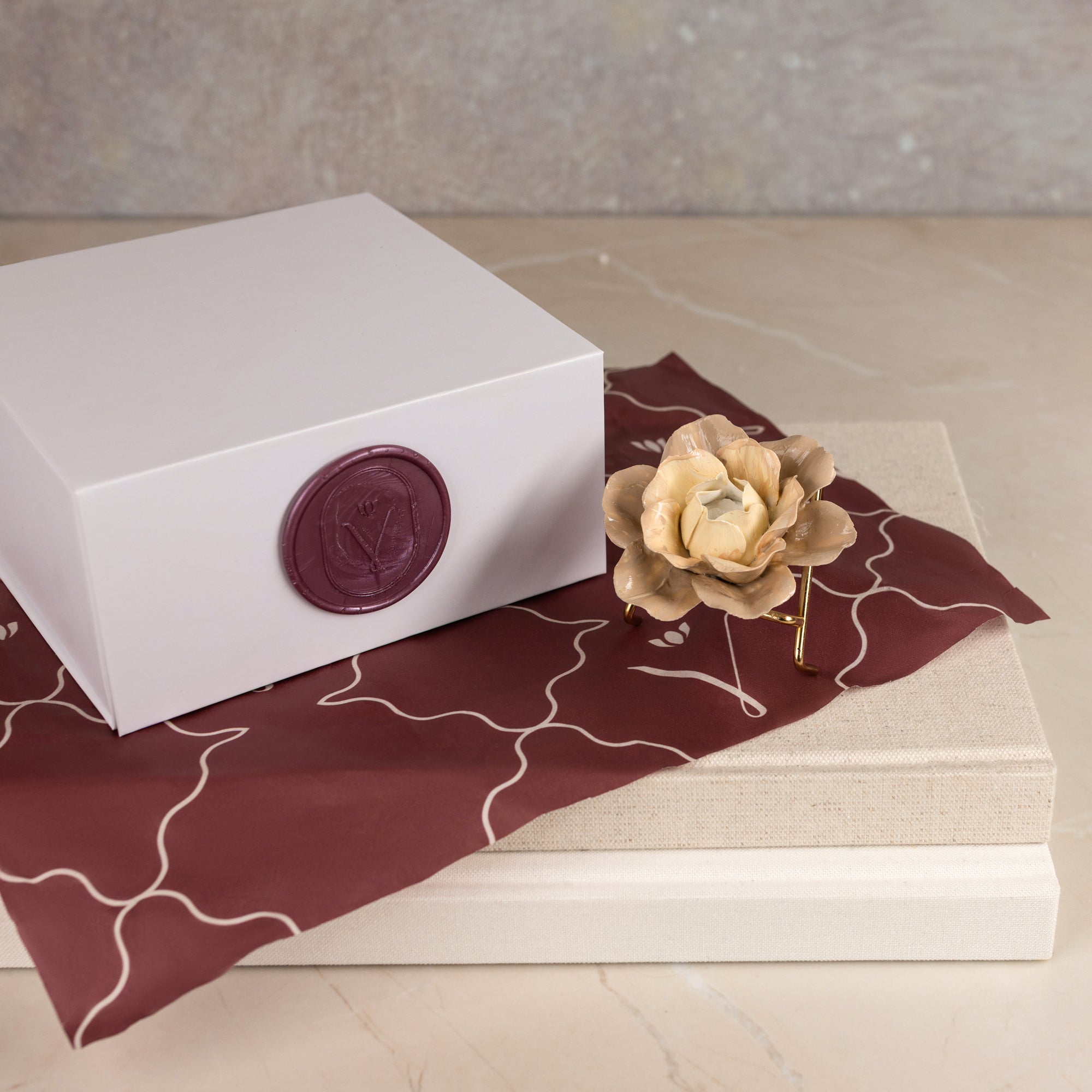 Painted Flowers Gift Box